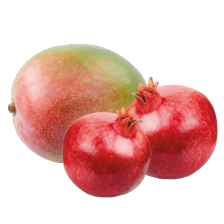 Mango of granaatappel